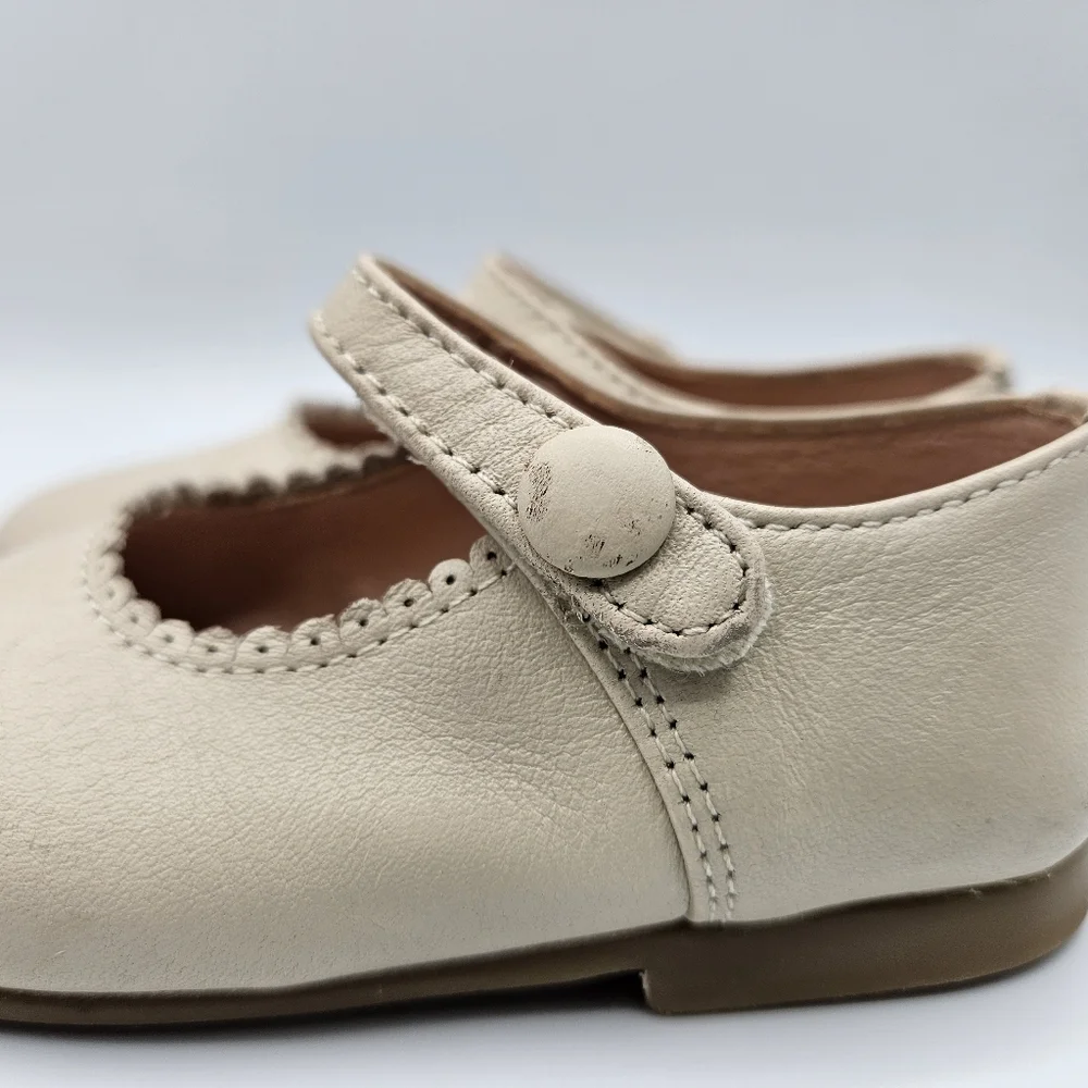 Beige Toddler Girl Dress Shoes - Picture 8 of 14